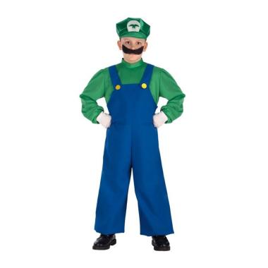 Costume tuta idraulico luigi mario modello s