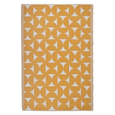 Tappeto idy giallo bianco 160 x 230 cm