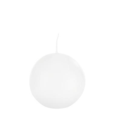 Candela sfera bianca