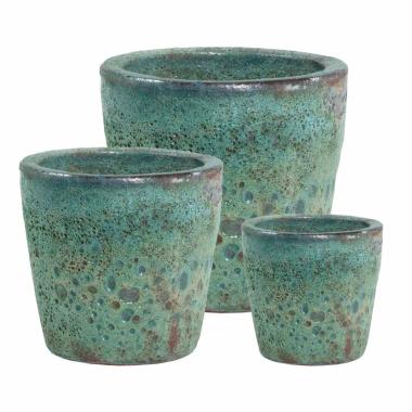 Portavaso terracotta duyen verde
