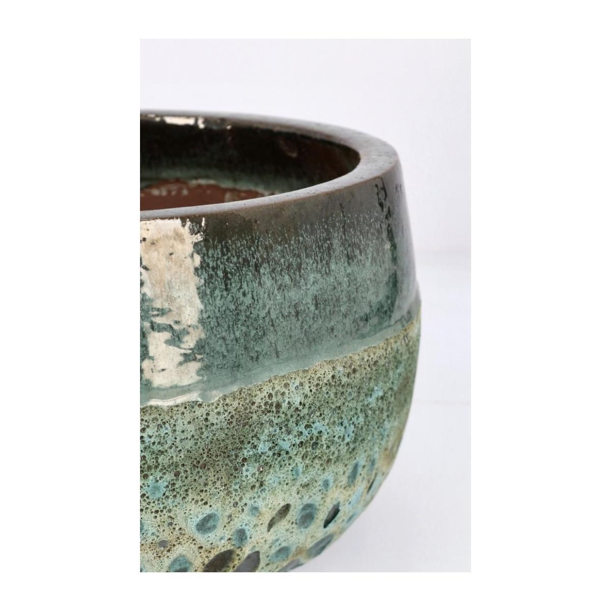 Portavaso terracotta duyen ciotola verde giada