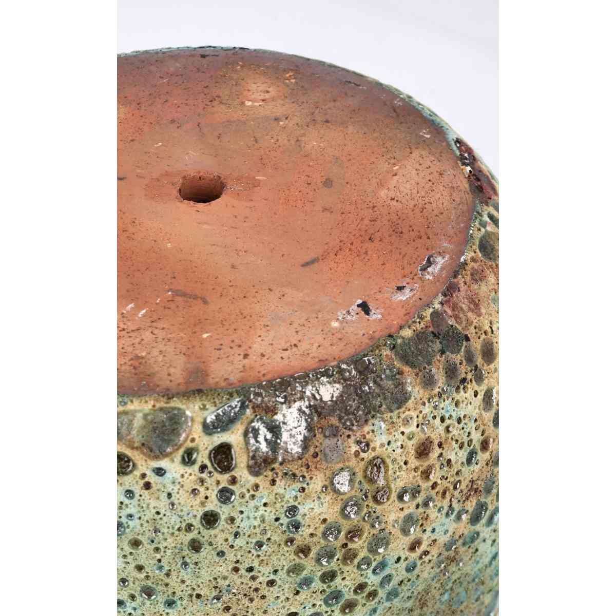 Portavaso terracotta duyen ciotola verde giada