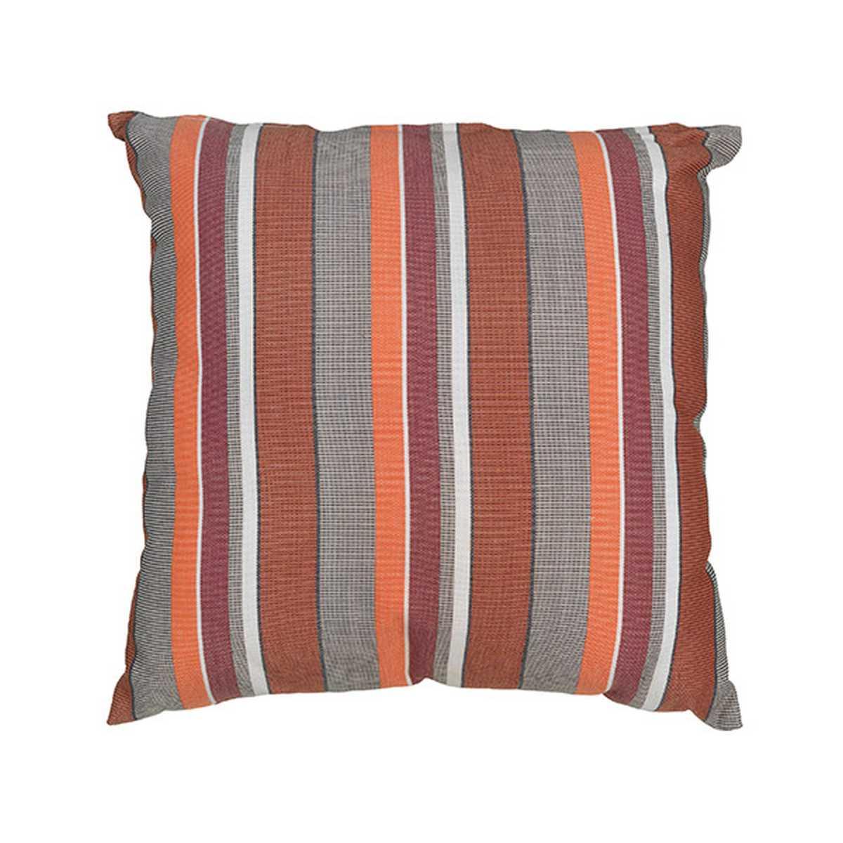 Cuscino arredo tessuto pillow righe arancio