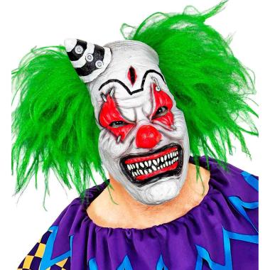 Maschera viso lattice horror clown killer capelli