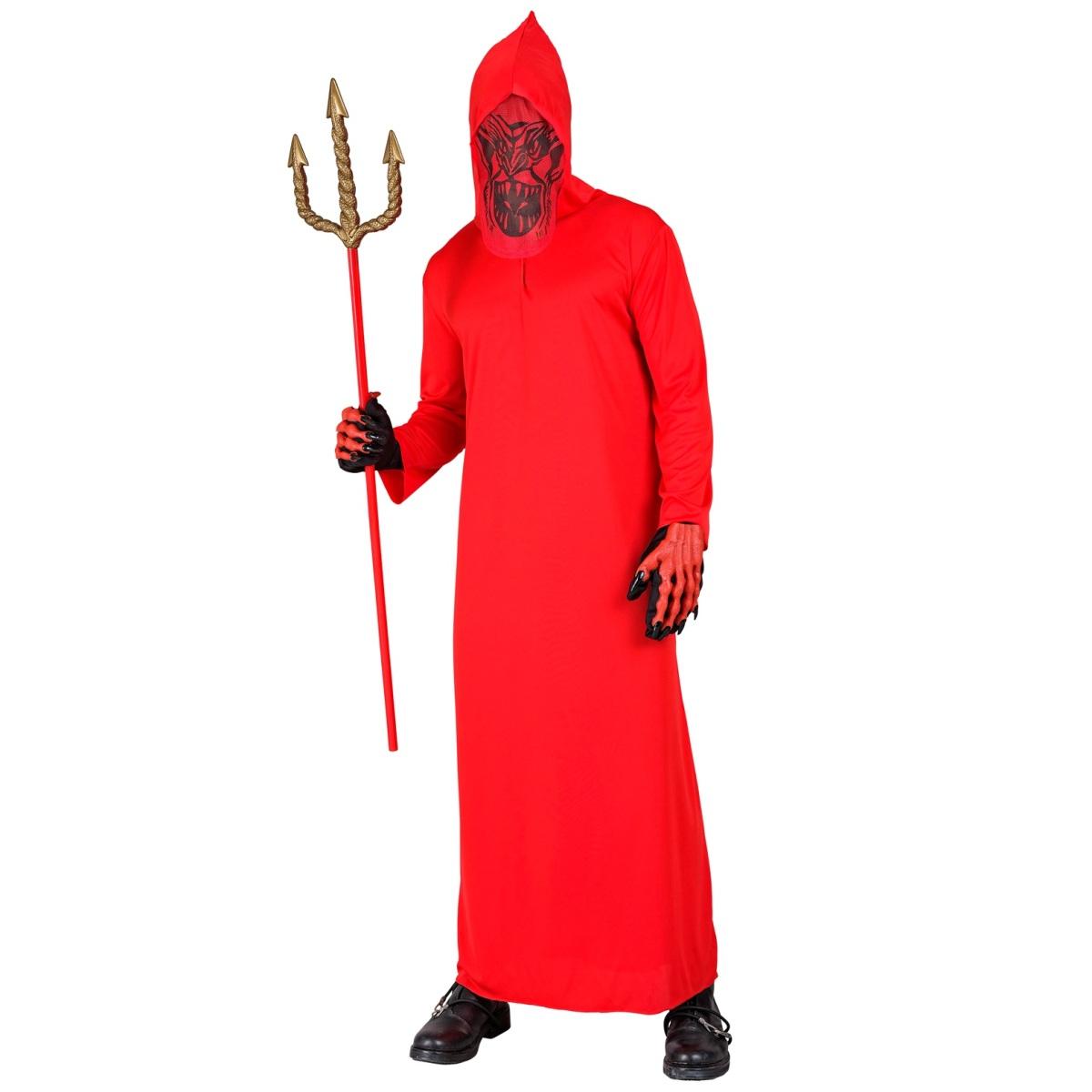 Costume diavolo rosso cappuccio