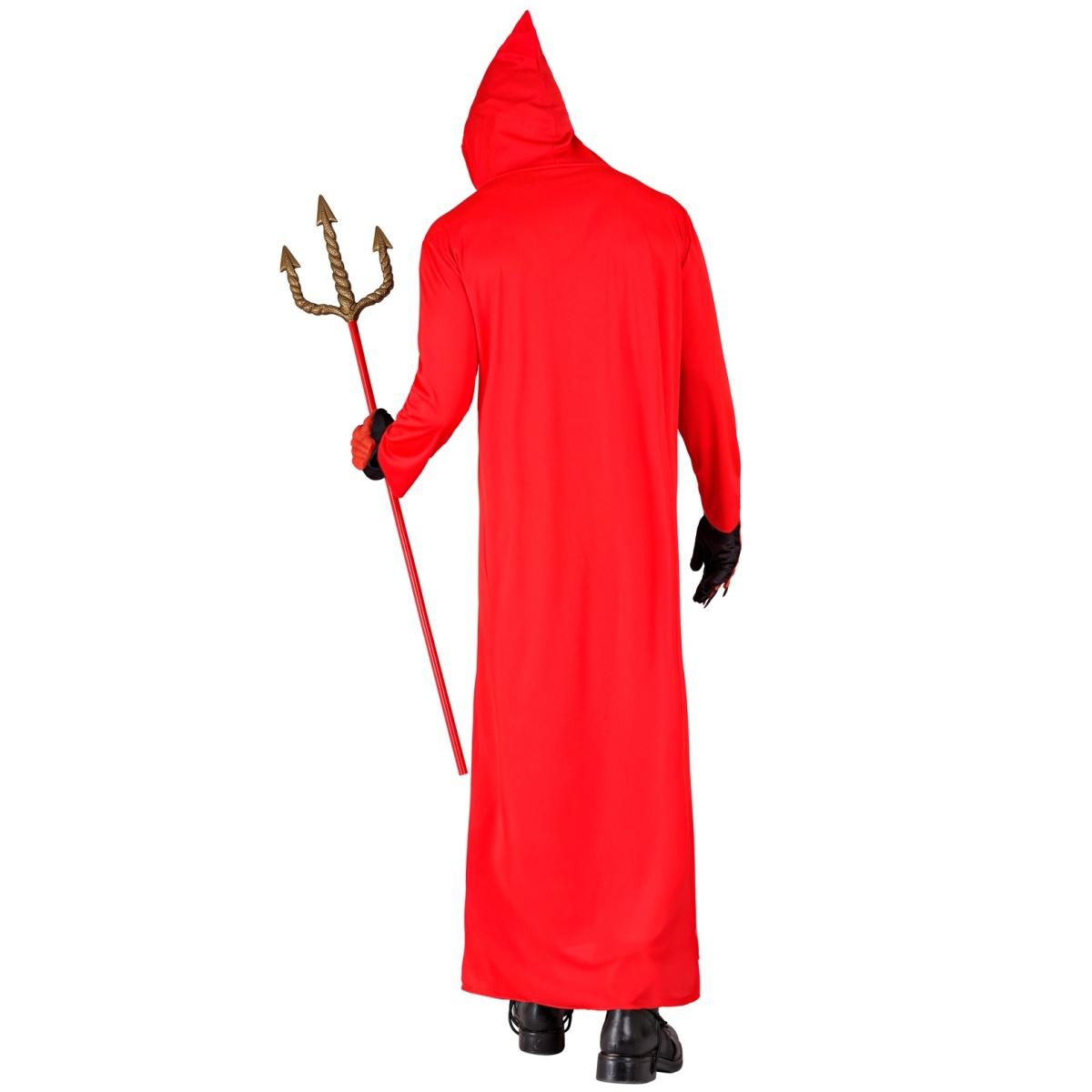 Costume diavolo rosso cappuccio