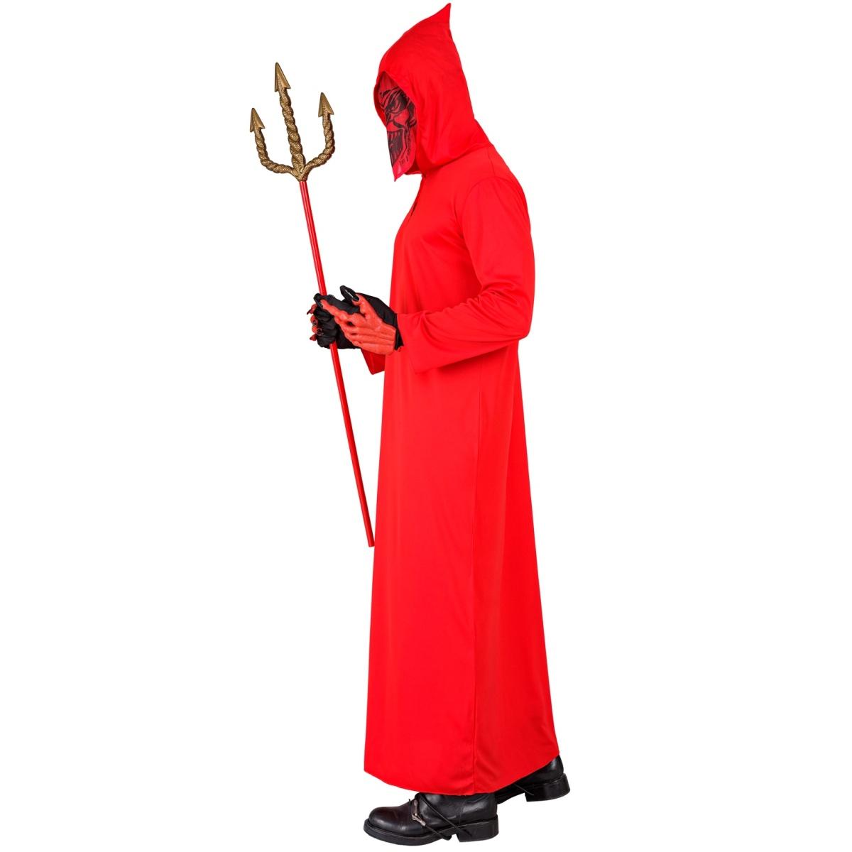 Costume diavolo rosso cappuccio