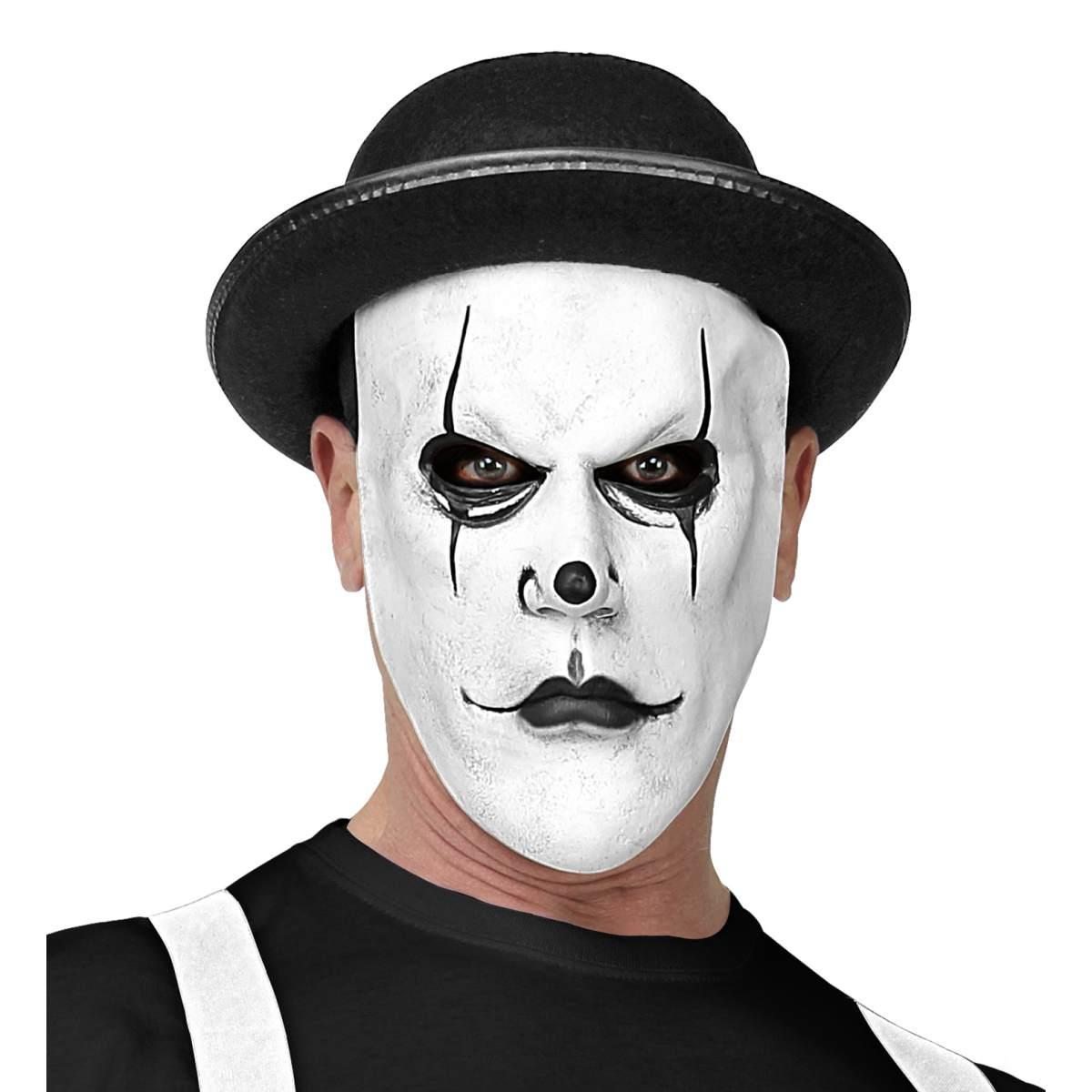 Maschera viso lattice horror volto bianco cappello