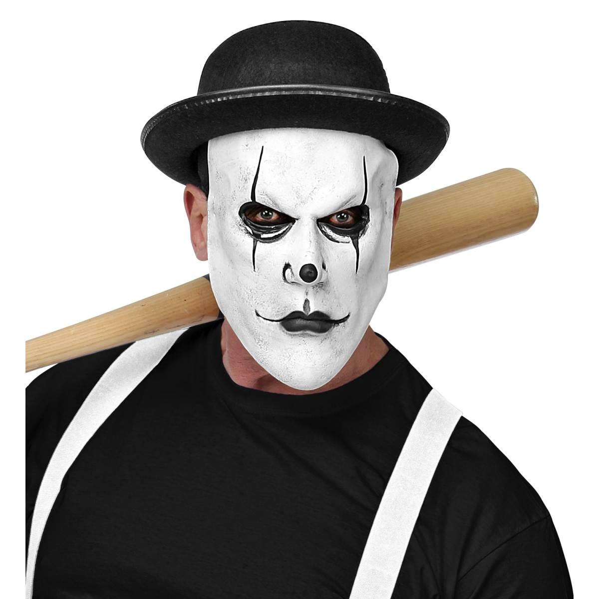 Maschera viso lattice horror volto bianco cappello