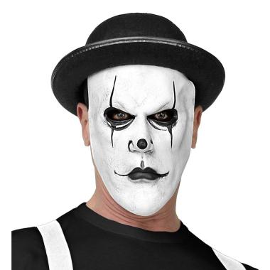 Maschera viso lattice horror volto bianco cappello
