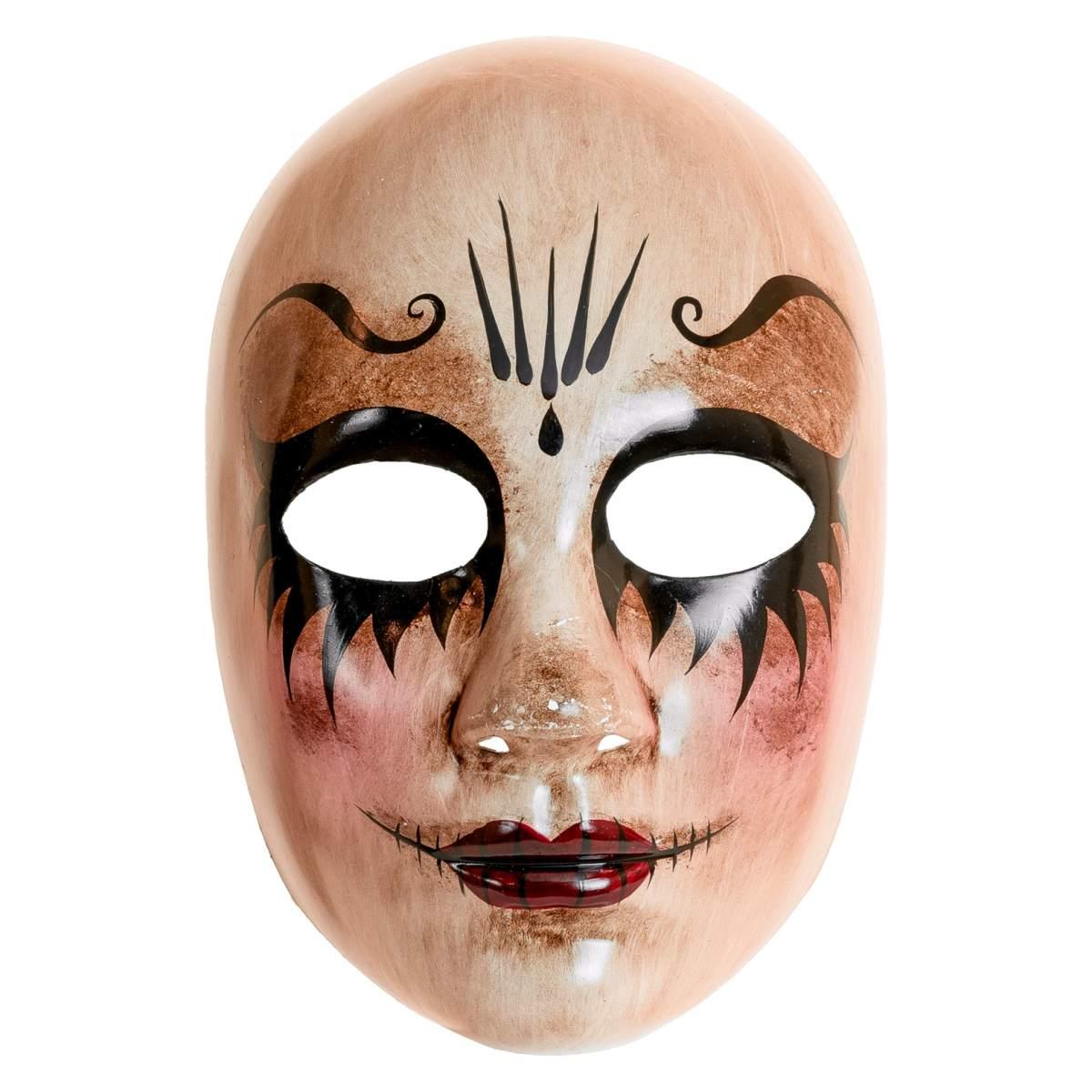 Maschera viso pvc horror commedia dell arte inquietante