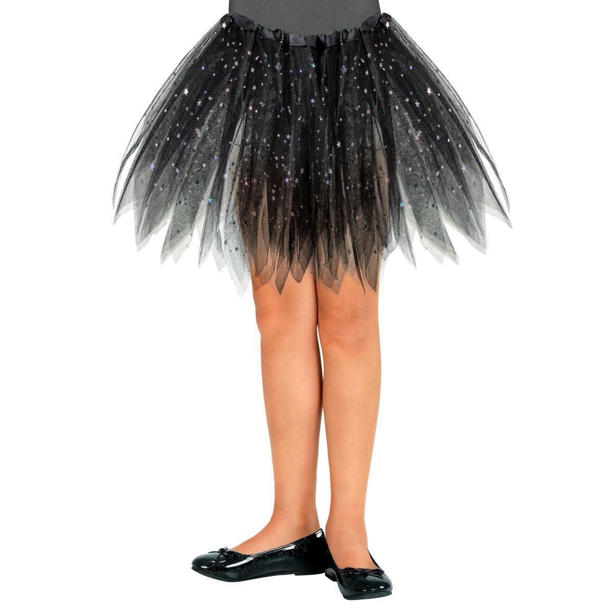 Gonna tulle nera brillantini