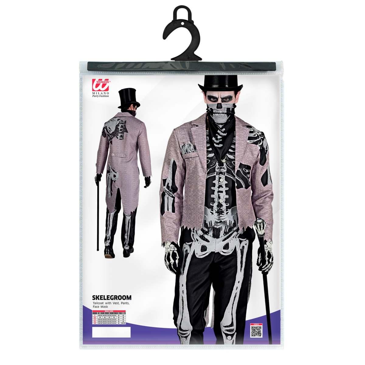 Costume scheletro frac