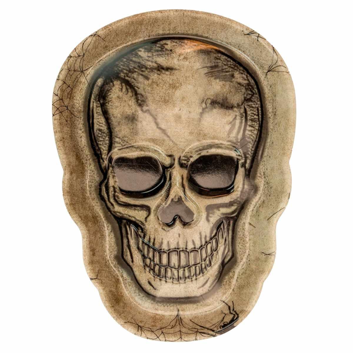 Vassoio halloween pvc teschio