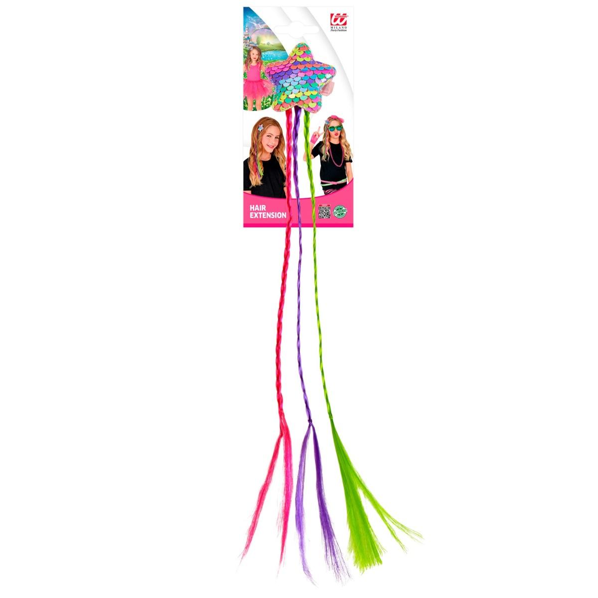 Extension capelli stella paillettes trecce