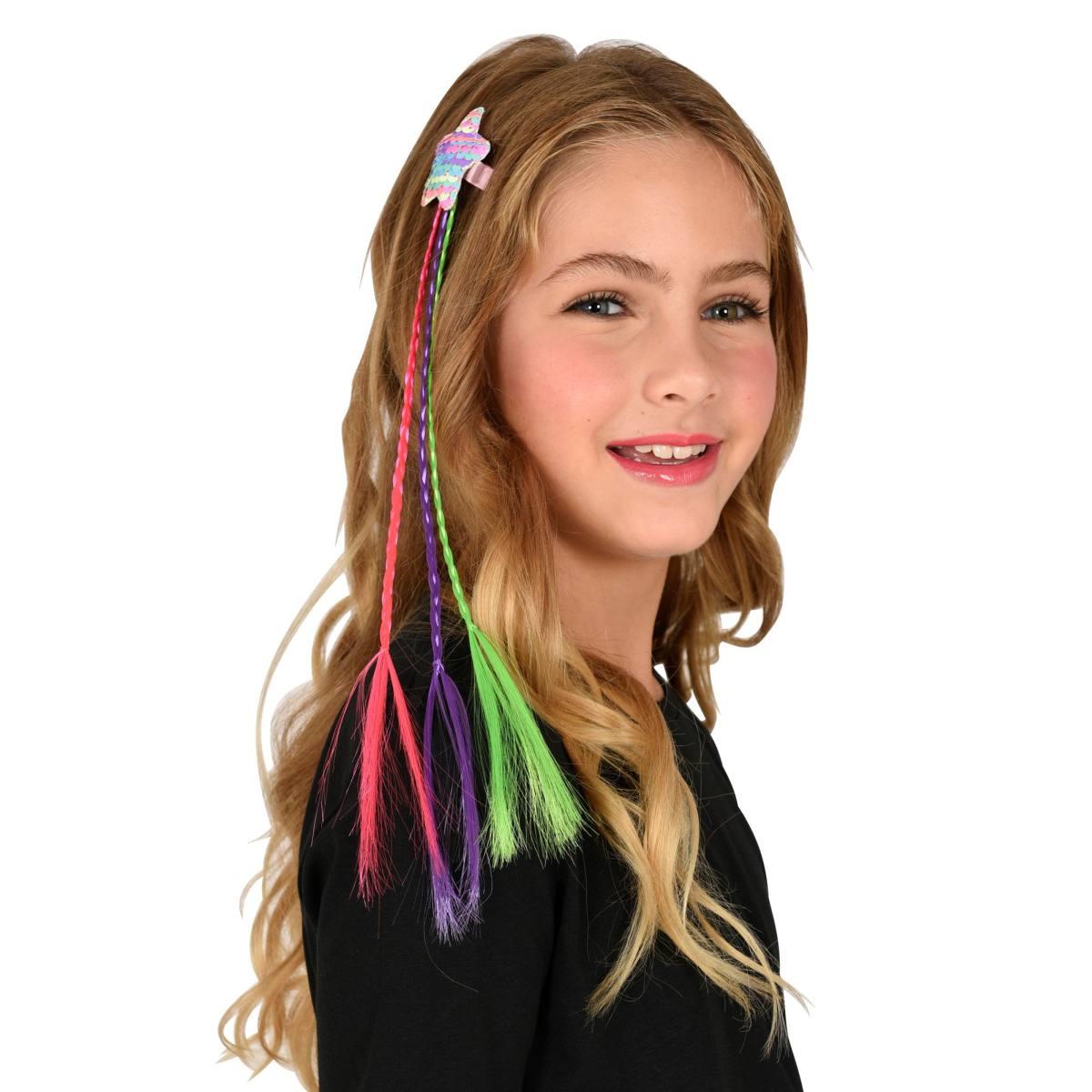 Extension capelli stella paillettes trecce