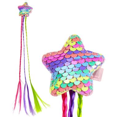 Extension capelli stella paillettes trecce