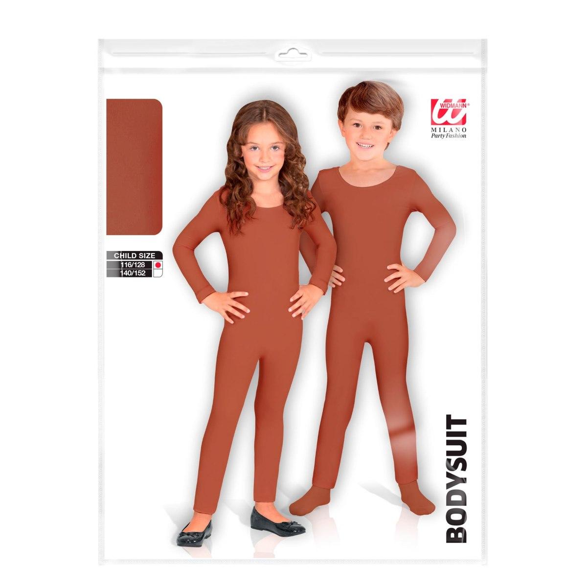 Costume tuta marrone color pelle