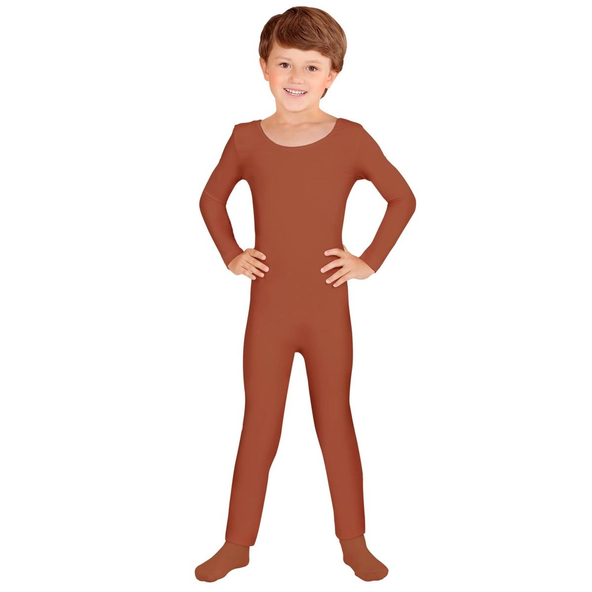 Costume tuta marrone color pelle
