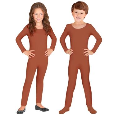 Costume tuta marrone color pelle