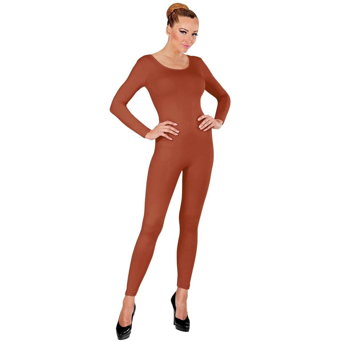 Costume tuta marrone color pelle