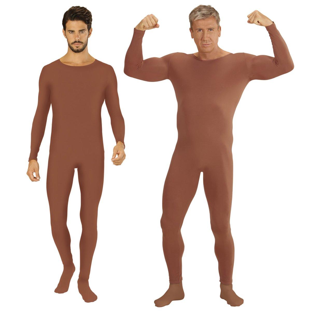 Costume tuta marrone color pelle