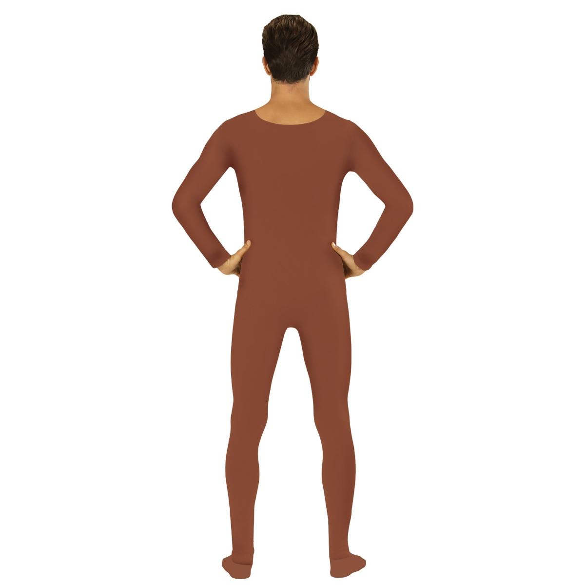 Costume tuta marrone color pelle