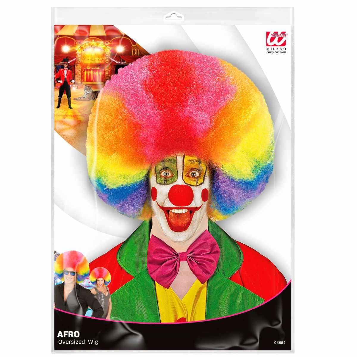 Parrucca afro multicolor