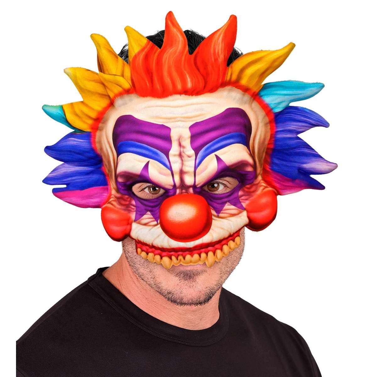 Maschera viso tessuto horror clown killer