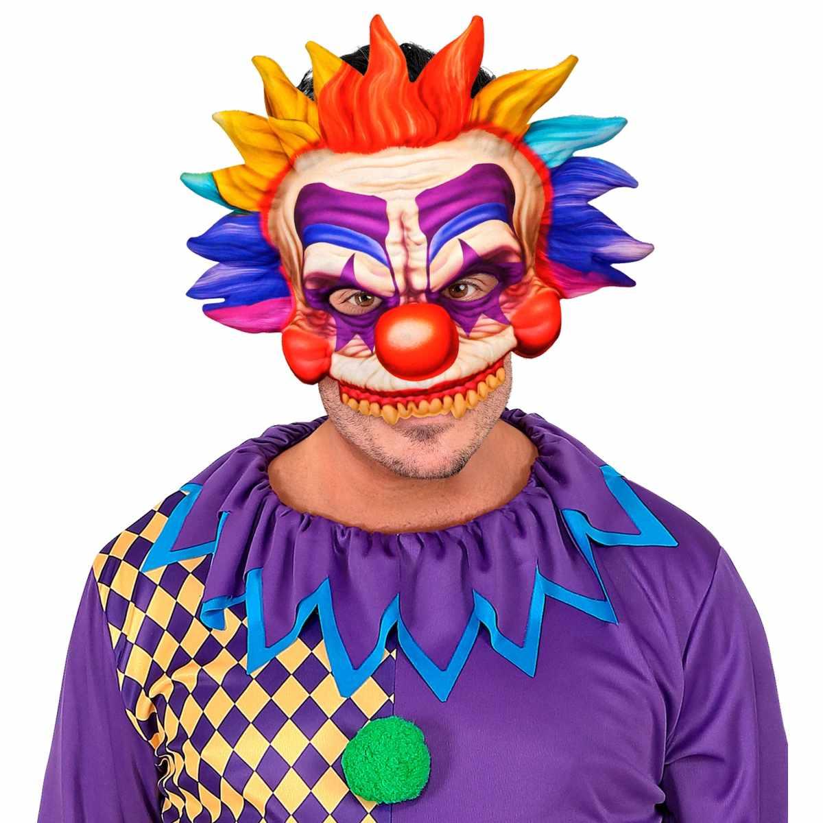 Maschera viso tessuto horror clown killer