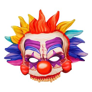 Maschera viso tessuto horror clown killer