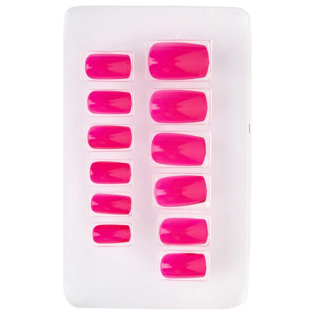 Unghie rosa adesive