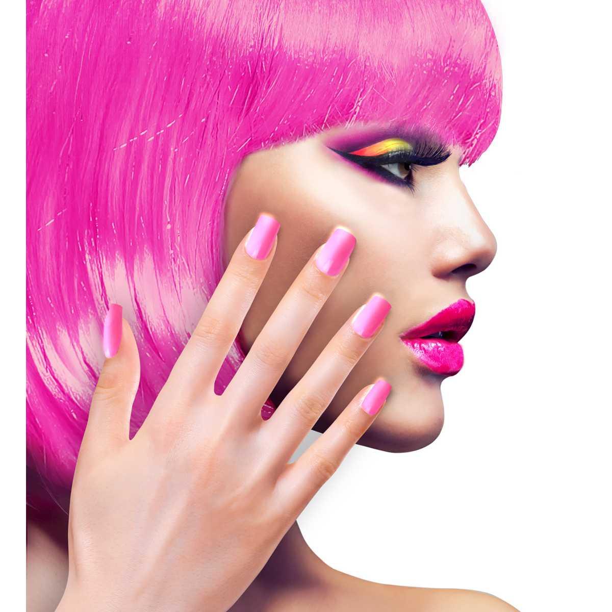 Unghie rosa adesive