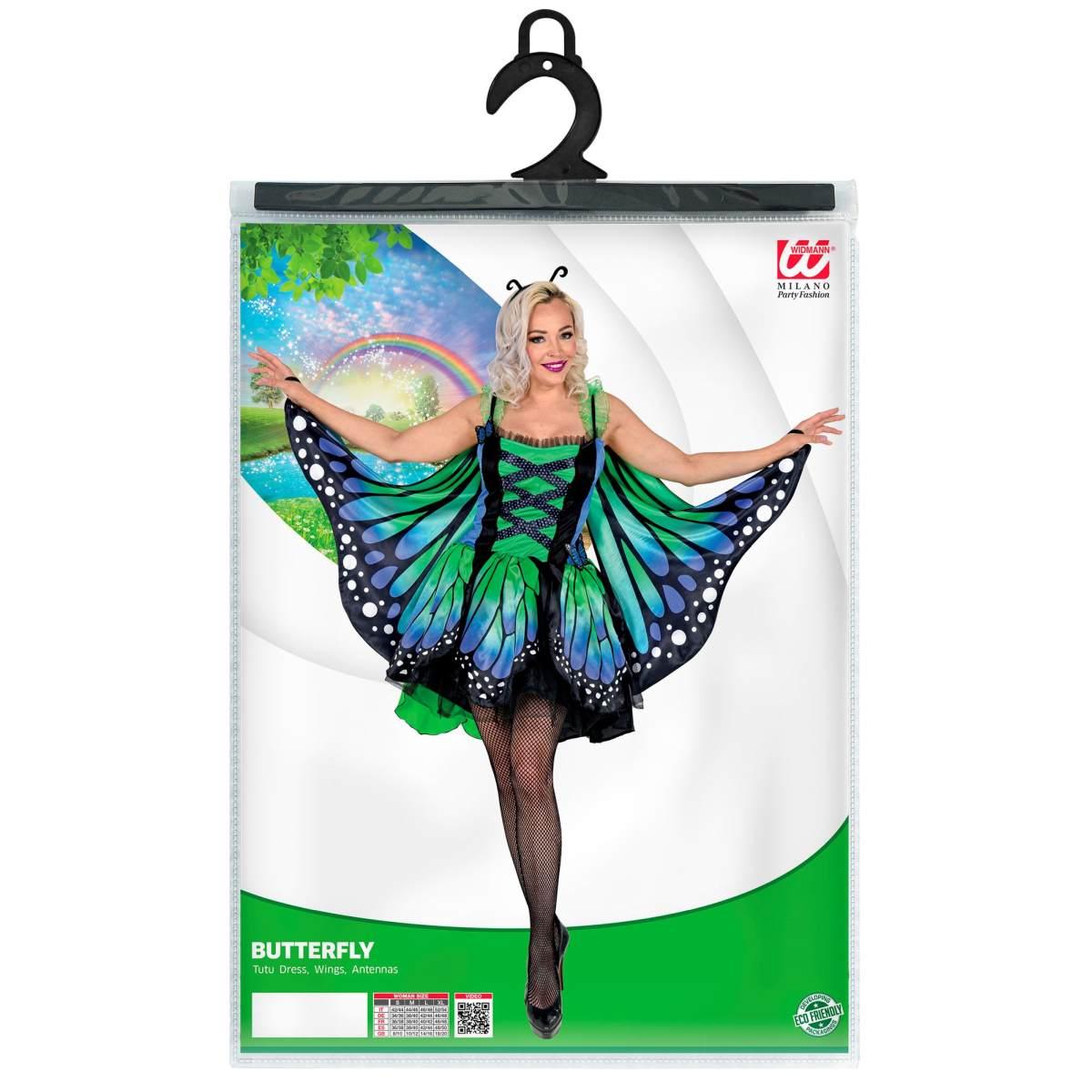 Costume farfalla verde