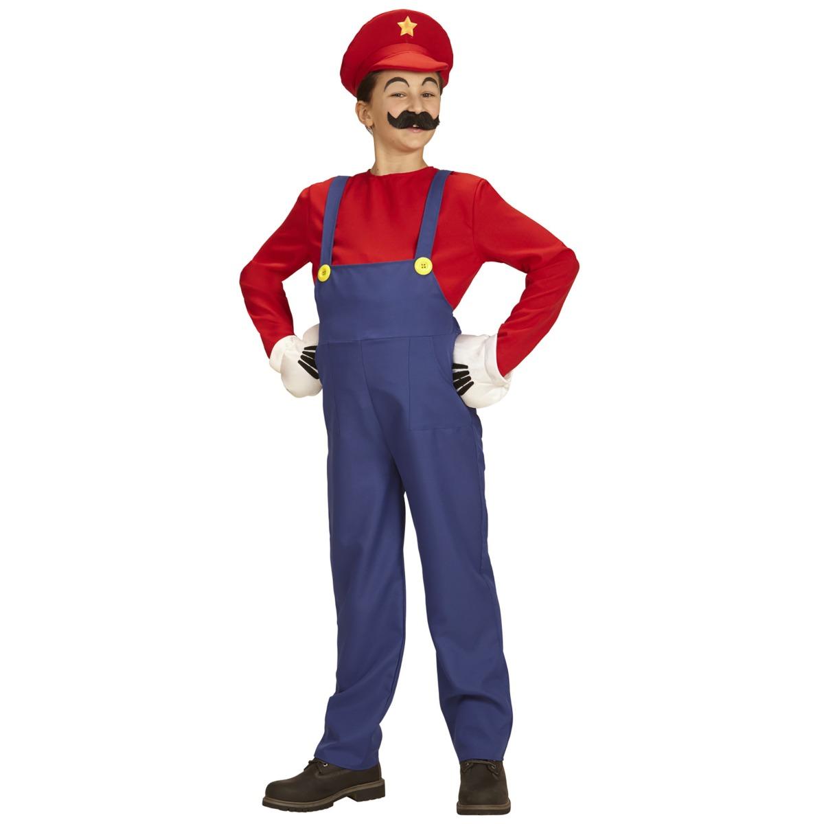 Costume tuta idraulico blu salopette