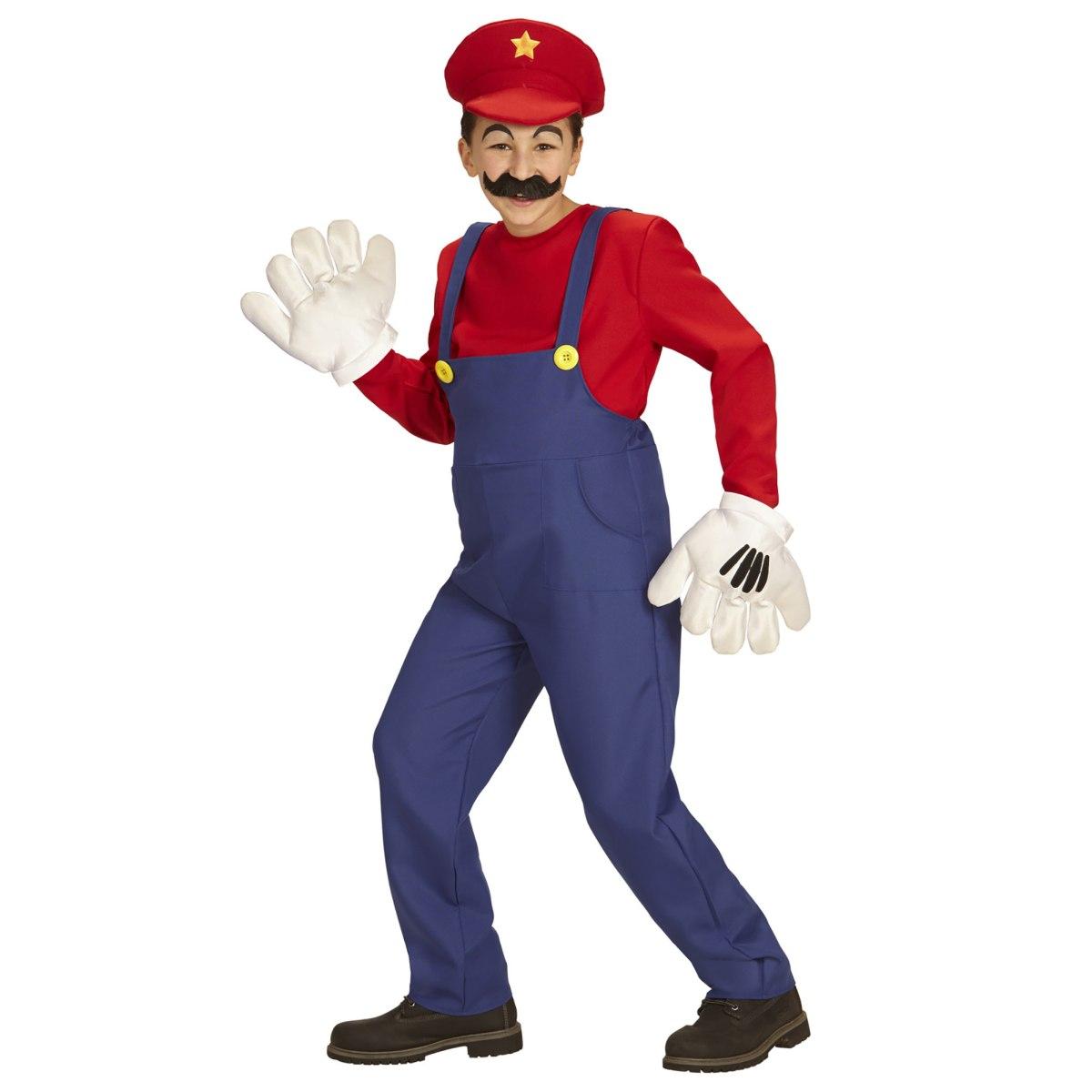 Costume tuta idraulico blu salopette