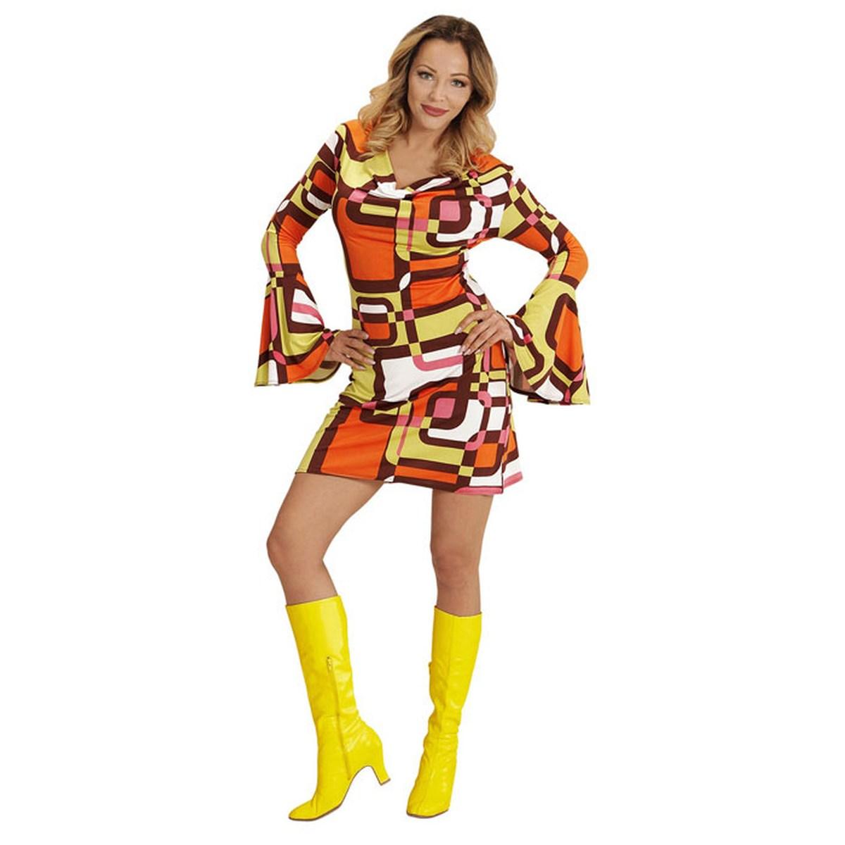 Costume abito anni 70 80 verde quadri tubes