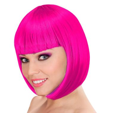 Parrucca caschetto lou rosa fucsia
