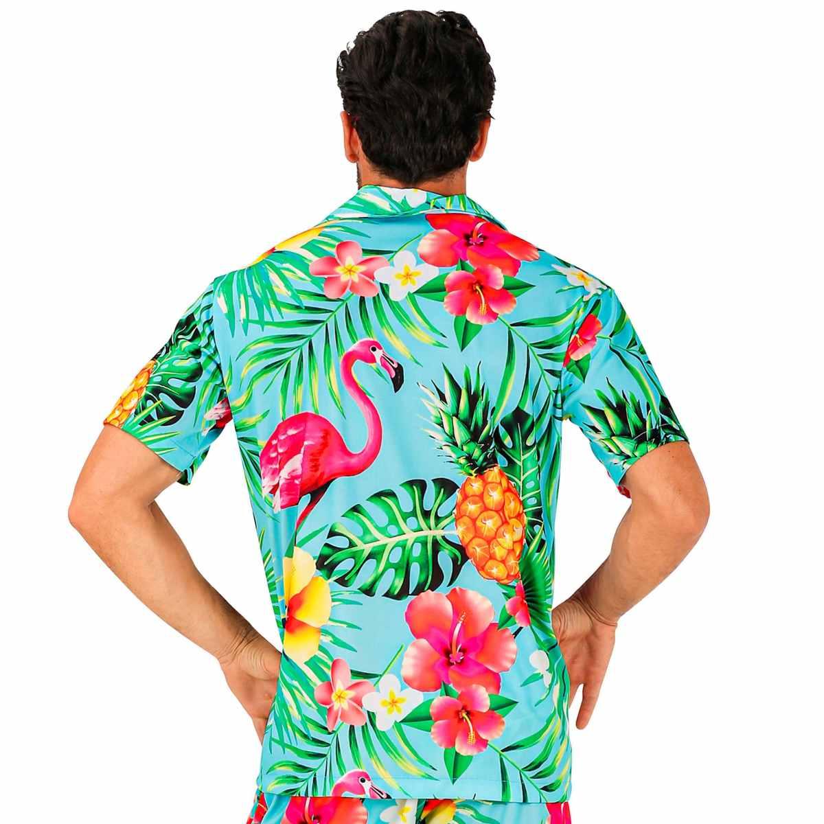Camicia azzurra hawaii summer party