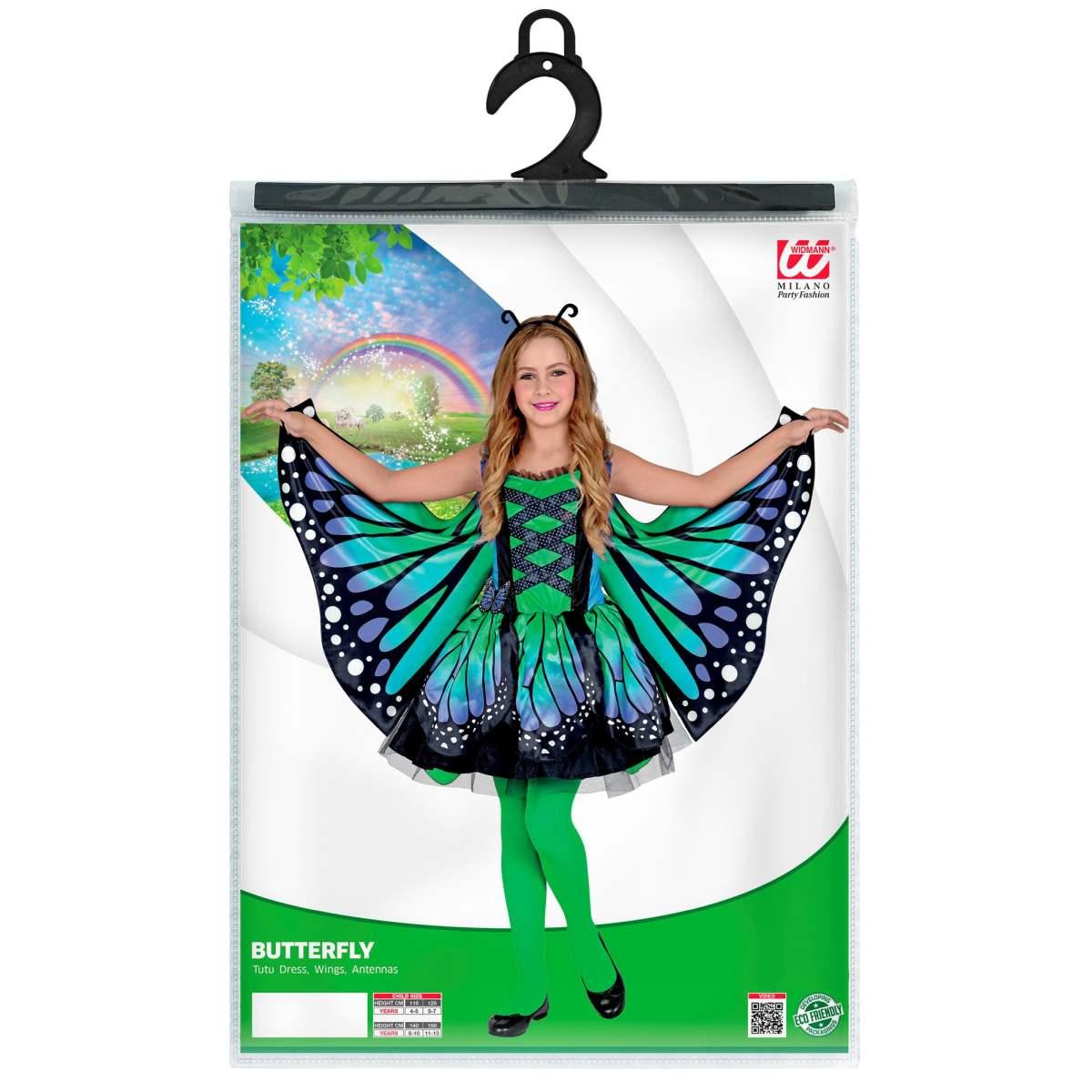 Costume farfalla verde