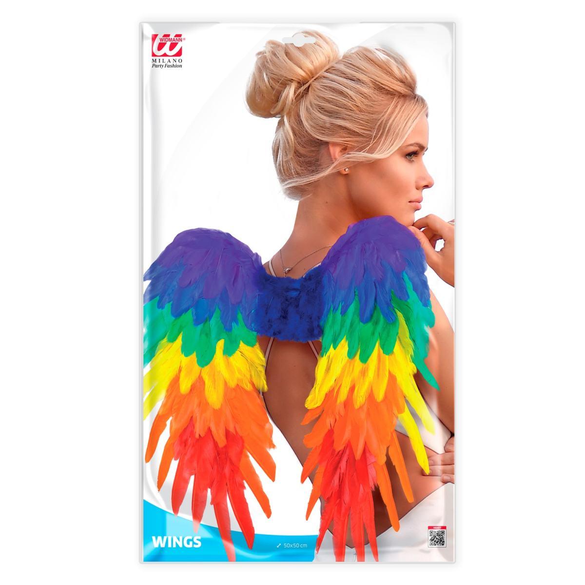 Ali piumate arcobaleno multicolor