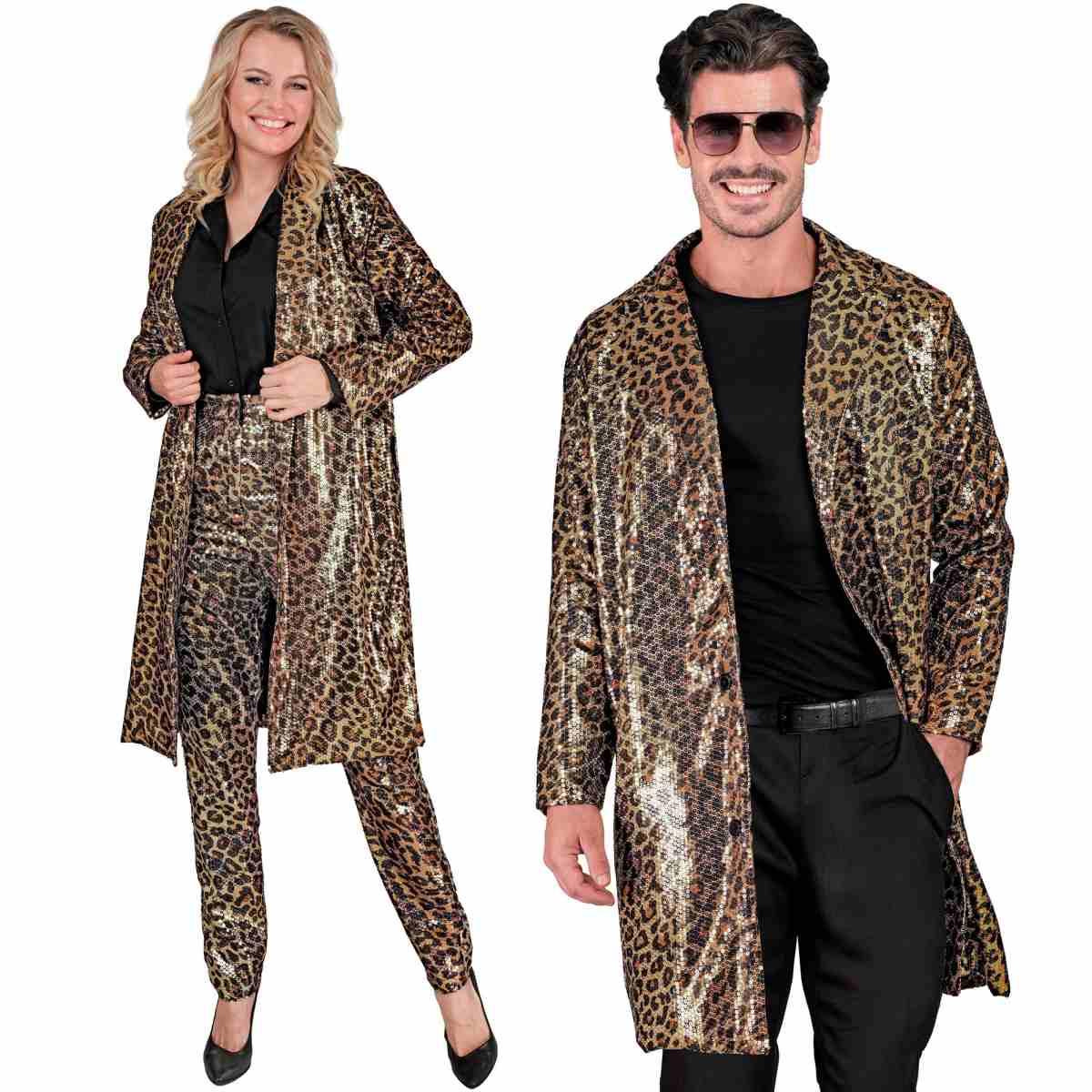 Cappotto party disco animalier leopardato