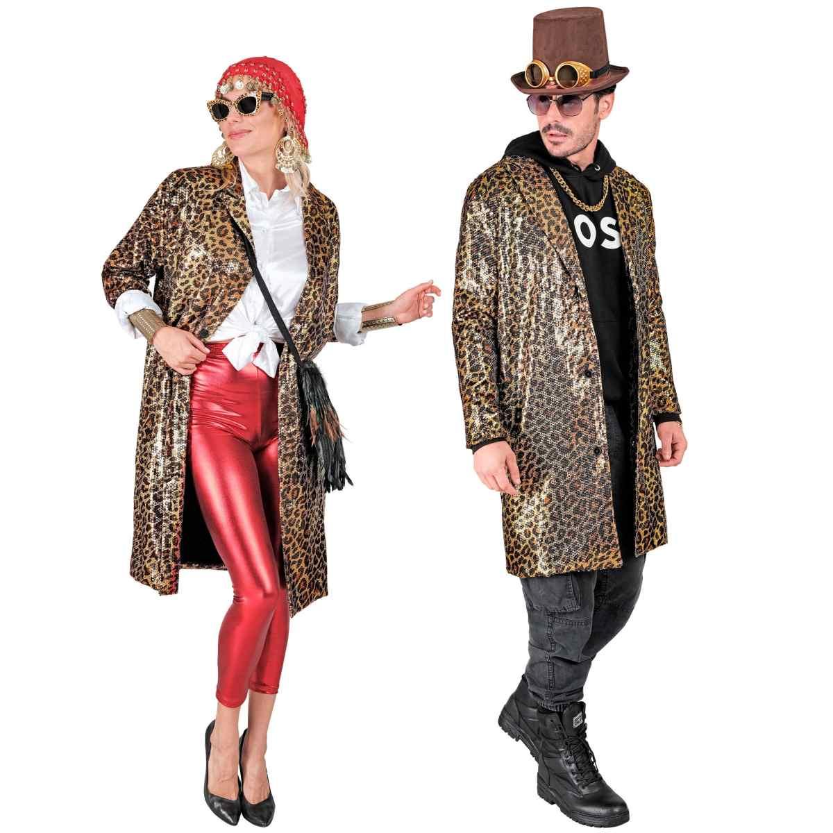Cappotto party disco animalier leopardato