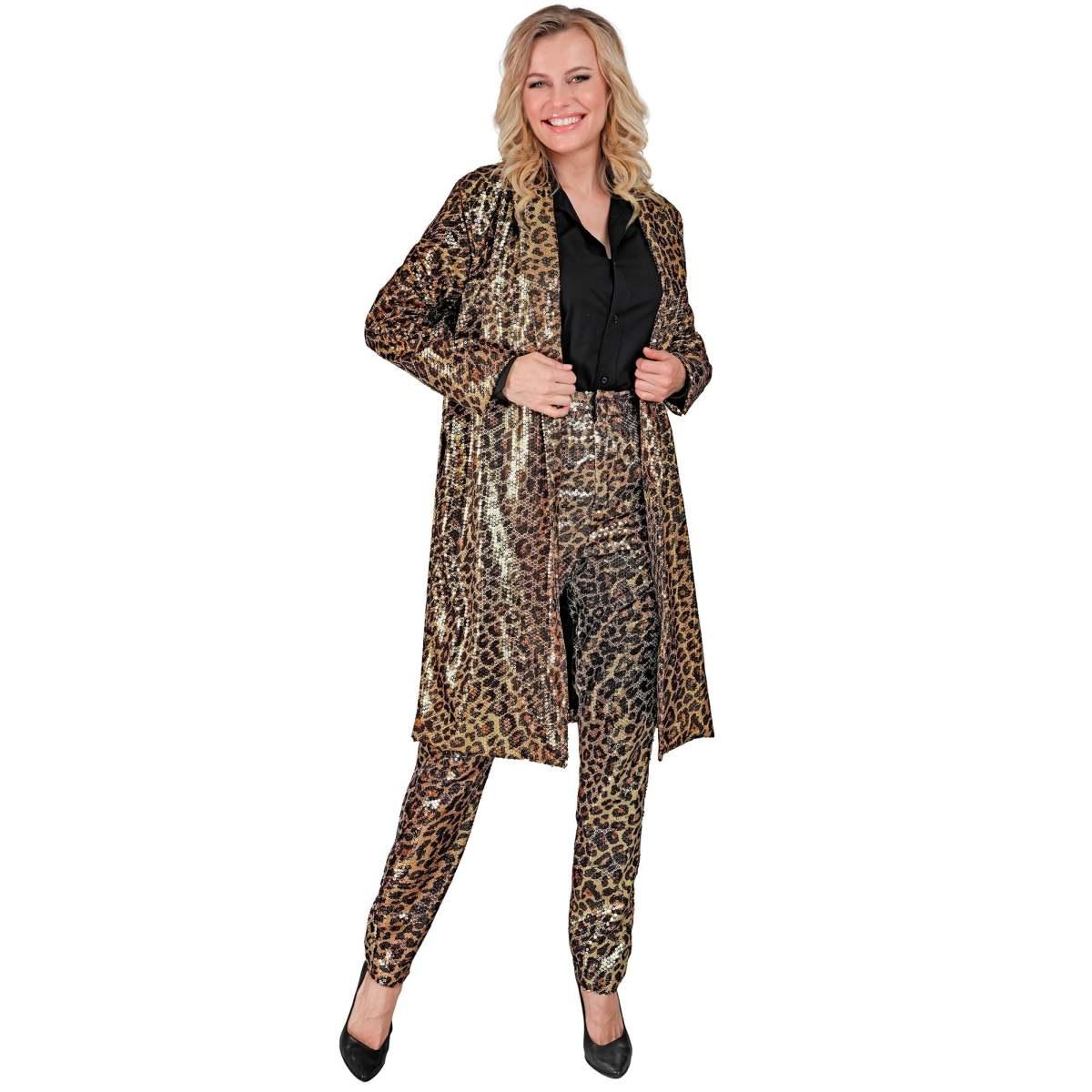 Cappotto party disco animalier leopardato