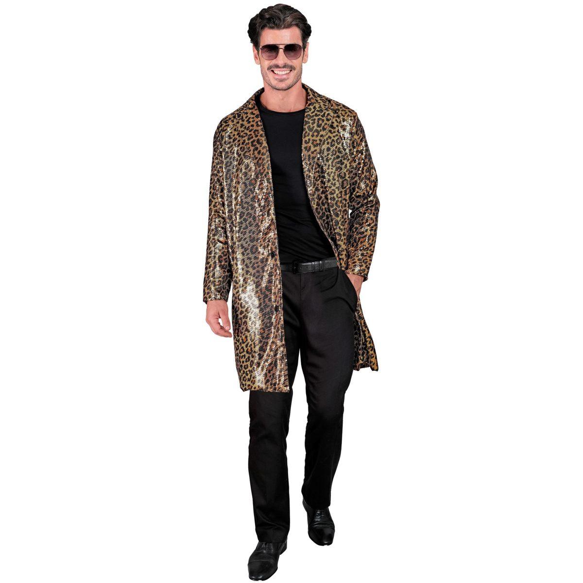 Cappotto party disco animalier leopardato