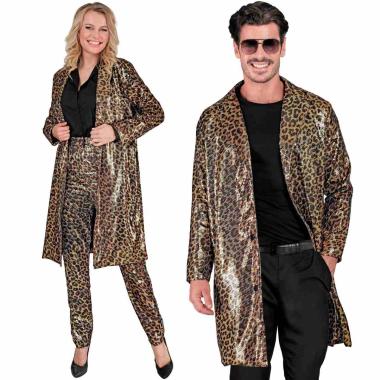 Cappotto party disco animalier leopardato