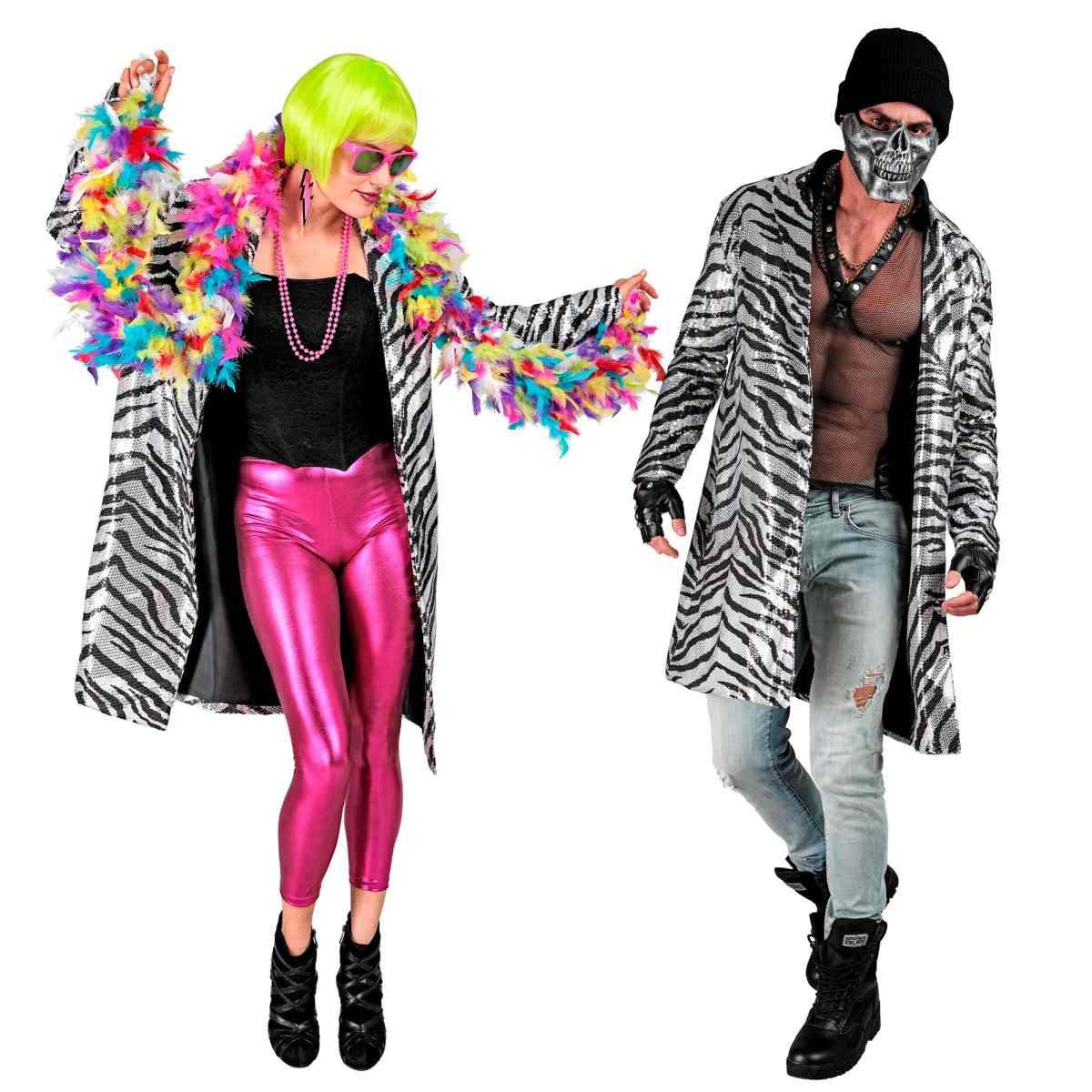 Cappotto party disco animalier zebra