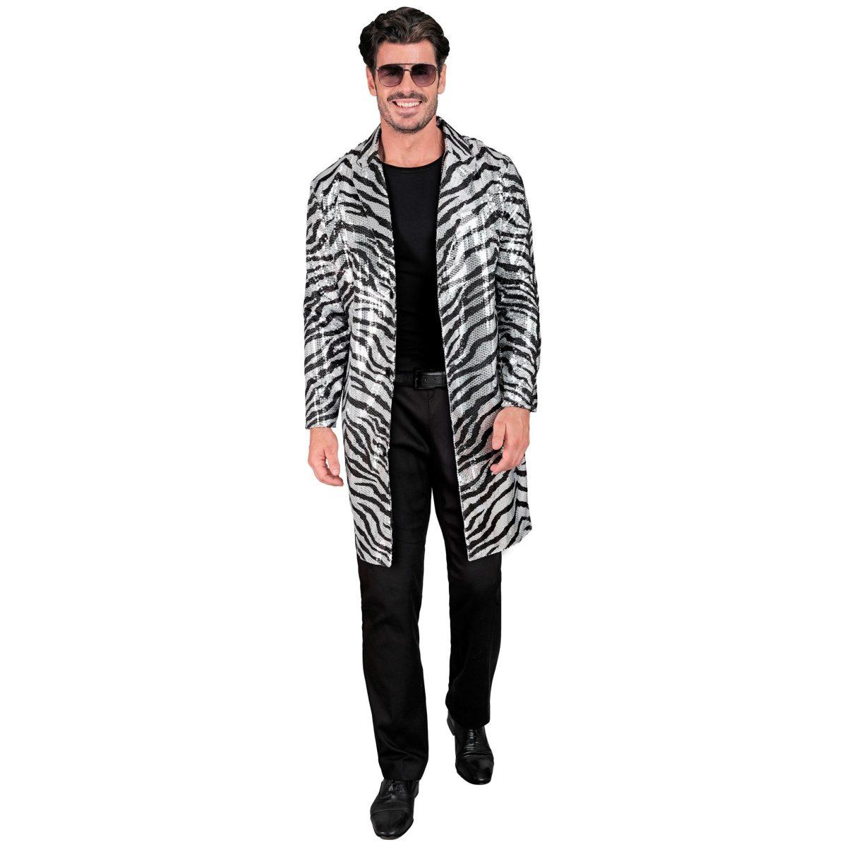 Cappotto party disco animalier zebra
