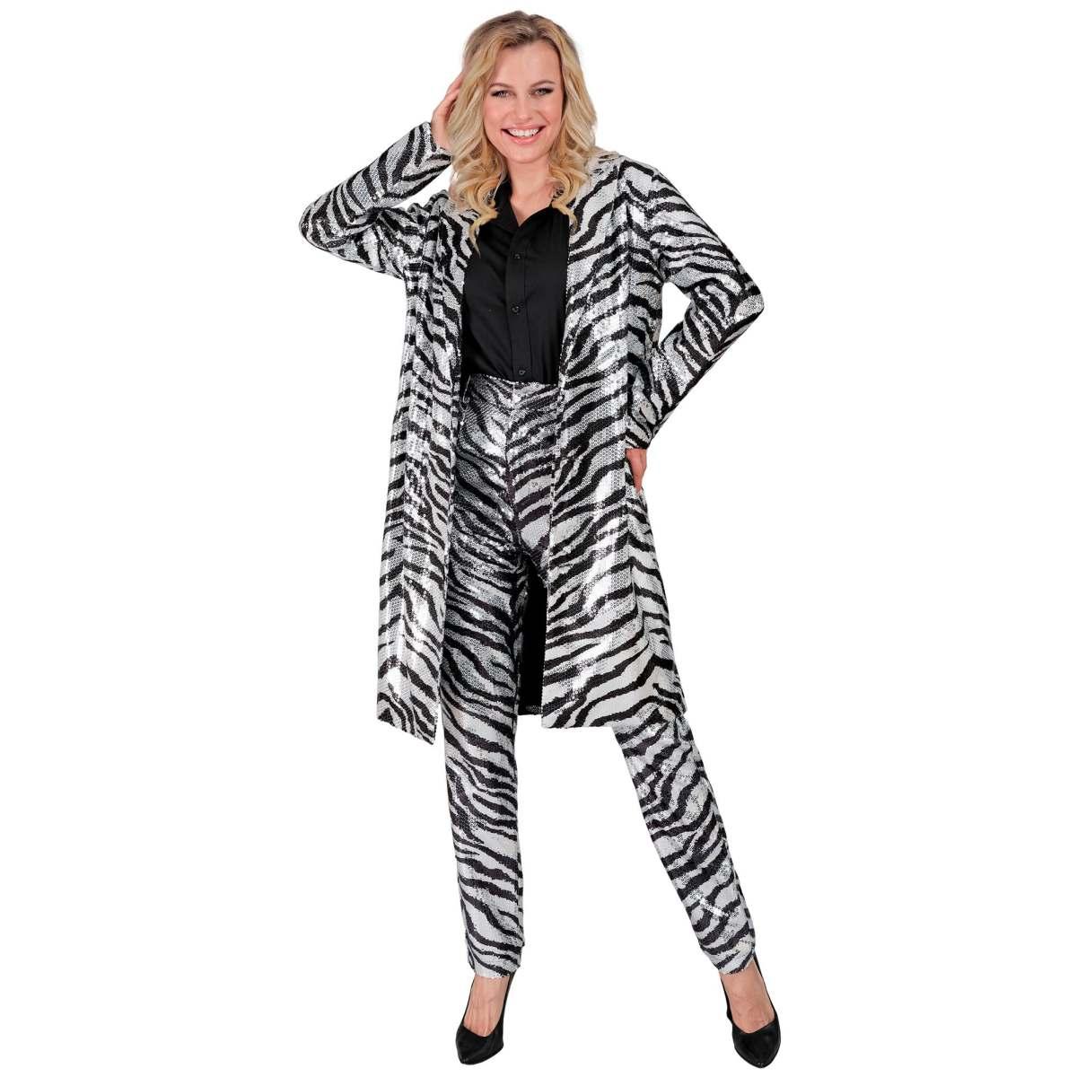 Cappotto party disco animalier zebra