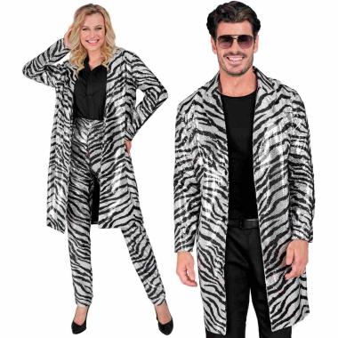 Cappotto party disco animalier zebra